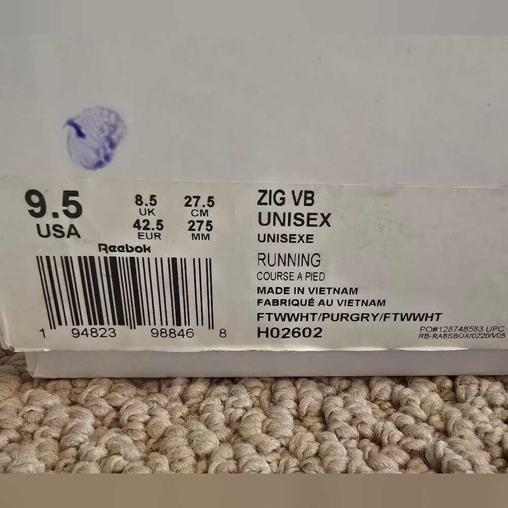 Reebok x Victoria Beckham Zig Kinetica Sneaker white womens 10.5 US, Vguc - Picture 13 of 13